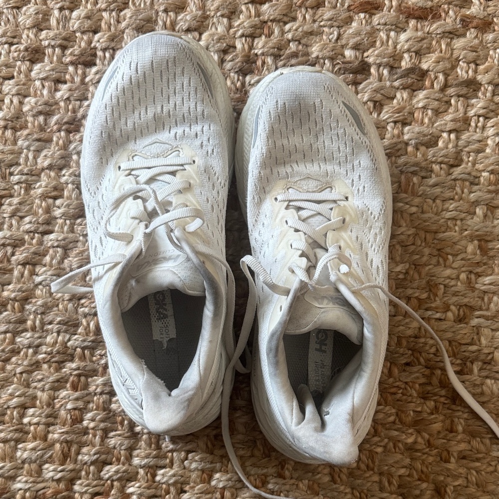 Hoka White Athletic Shoes